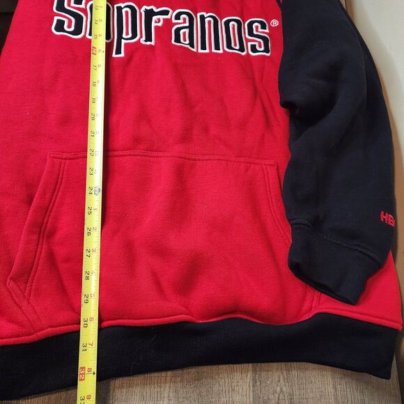 Vintage The Sopranos Hoodie Mens XL HBO Promotional Cast Exclusive Red Black - Picture 5 of 6